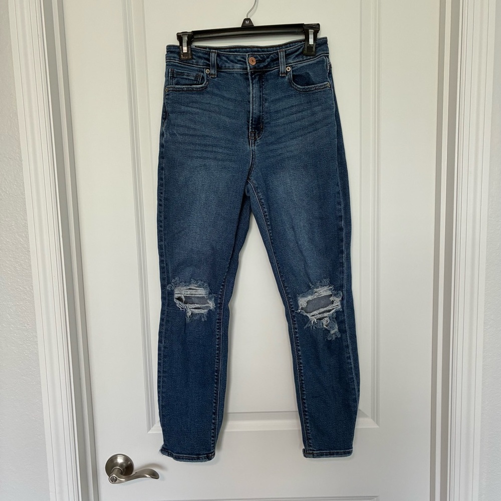 American Eagle Outfitters Blue Denim Mom Jean Women’s 4 regular Grunge